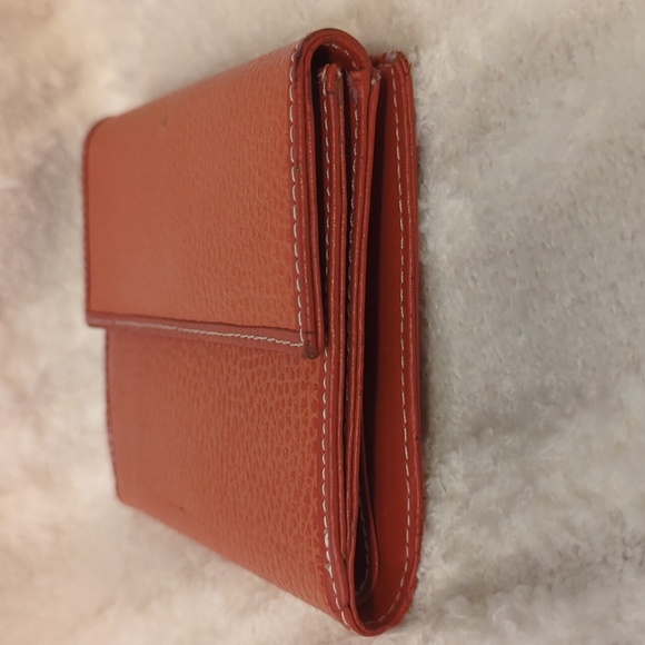 FRANKLIN COVEY LEATHER SPACIOUS WALLET FRONT POCKET & SNAP CLOSE WOMANS USED - Picture 7 of 12